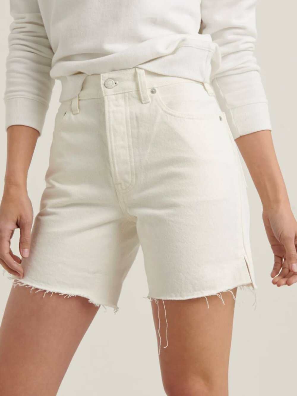 Lucky Brand Traveler Jean Short in Clean White